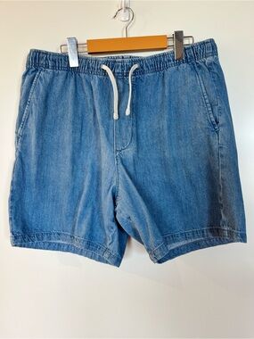 Gap Easy Denim Shorts Drawstring Casual Large